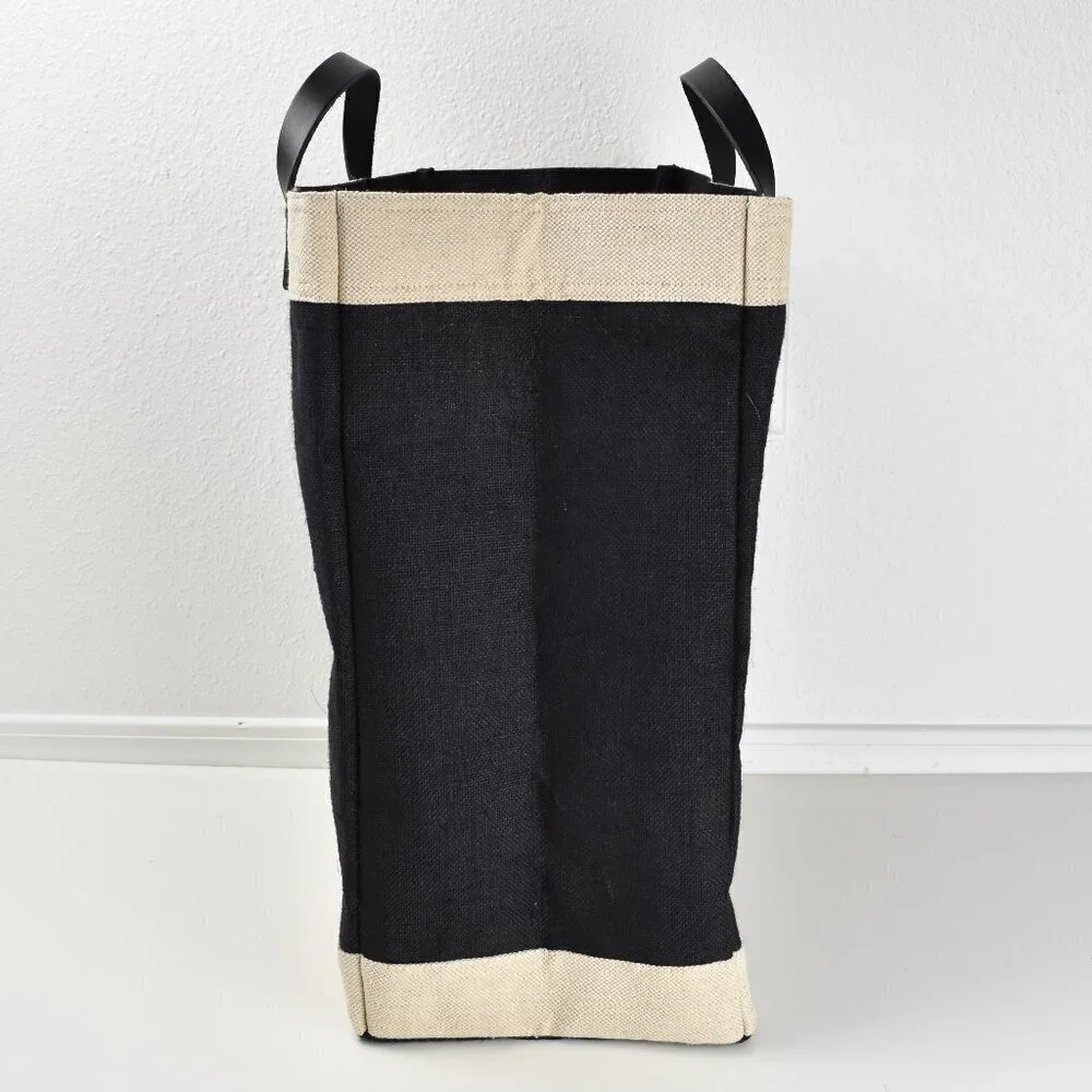 Apolis Market Bag Black Palm Tree BS Tote Bag - Picture 5 of 12